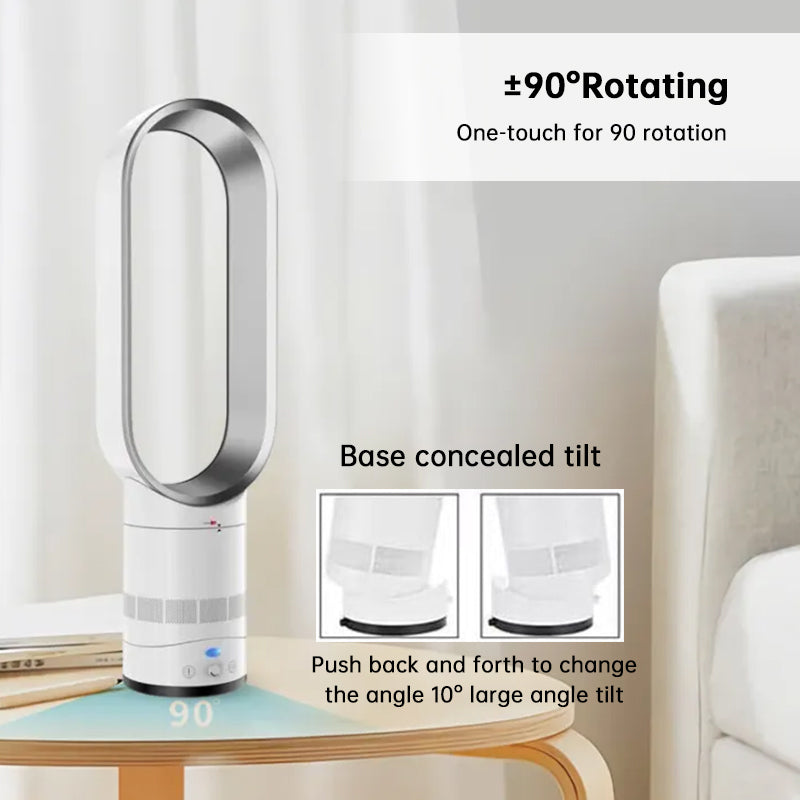 16-Inch Bladeless Tower Fan with Remote