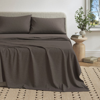 Carmen Heathered Jersey Knit Sheet Set