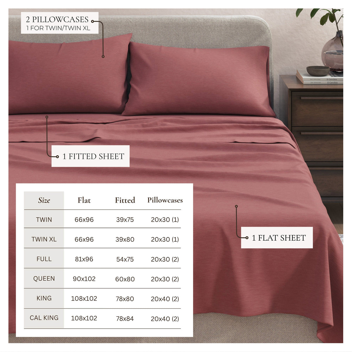 Carmen Heathered Jersey Knit Sheet Set