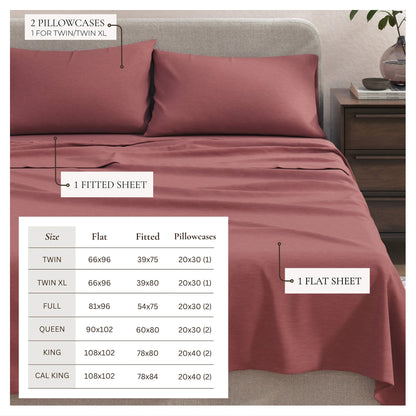 Carmen Heathered Jersey Knit Sheet Set