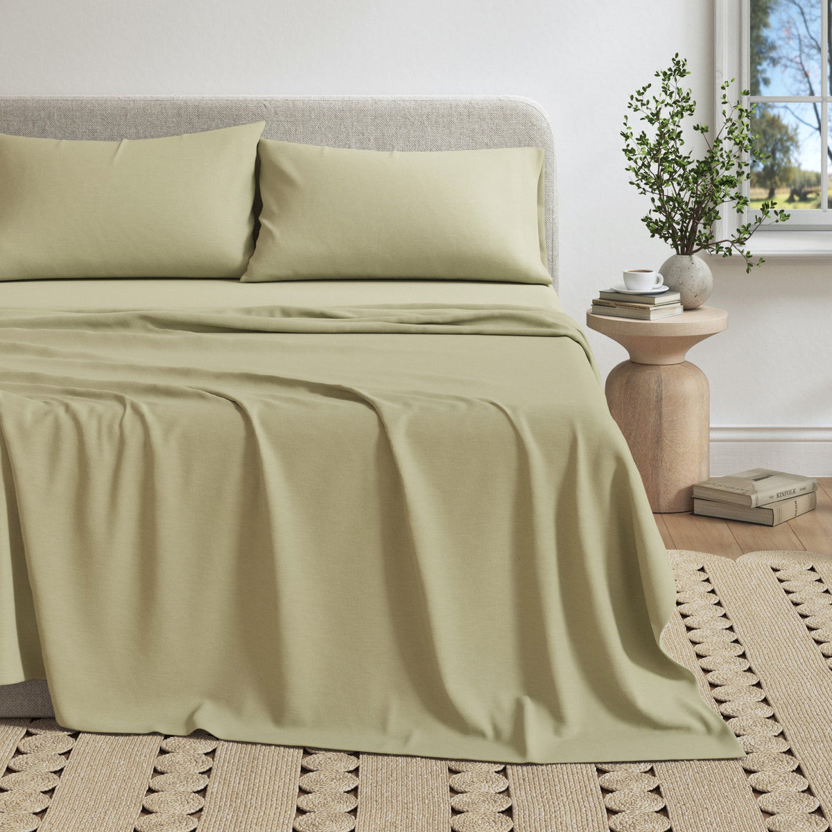 Carmen Heathered Jersey Knit Sheet Set