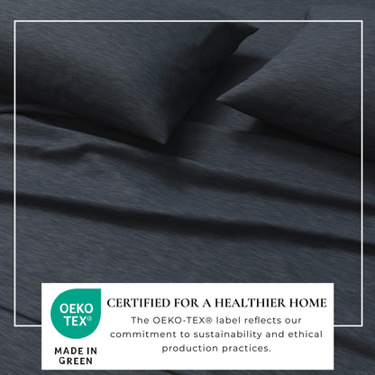 Carmen Heathered Jersey Knit Sheet Set