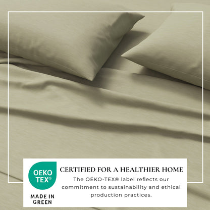 Carmen Heathered Jersey Knit Sheet Set
