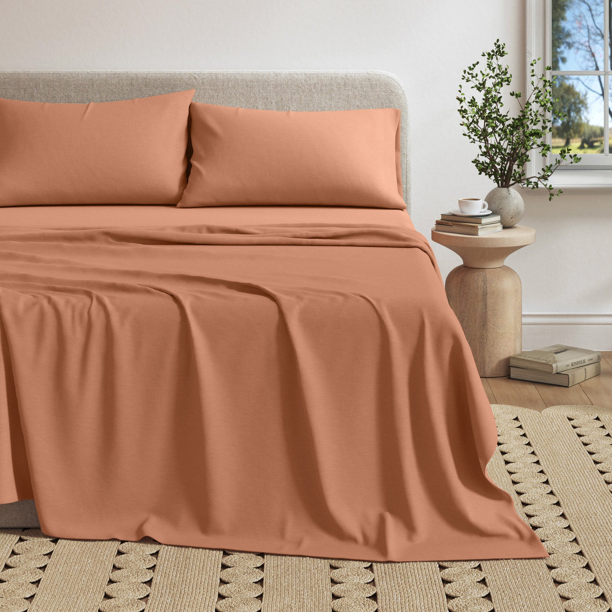 Carmen Heathered Jersey Knit Sheet Set