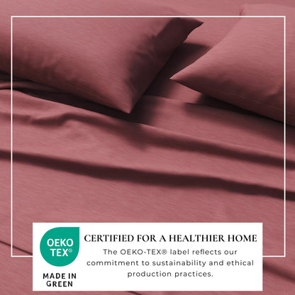Carmen Heathered Jersey Knit Sheet Set