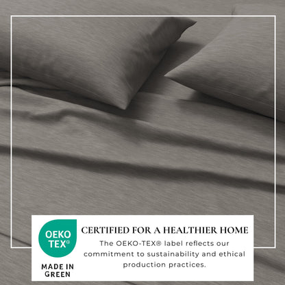 Carmen Heathered Jersey Knit Sheet Set