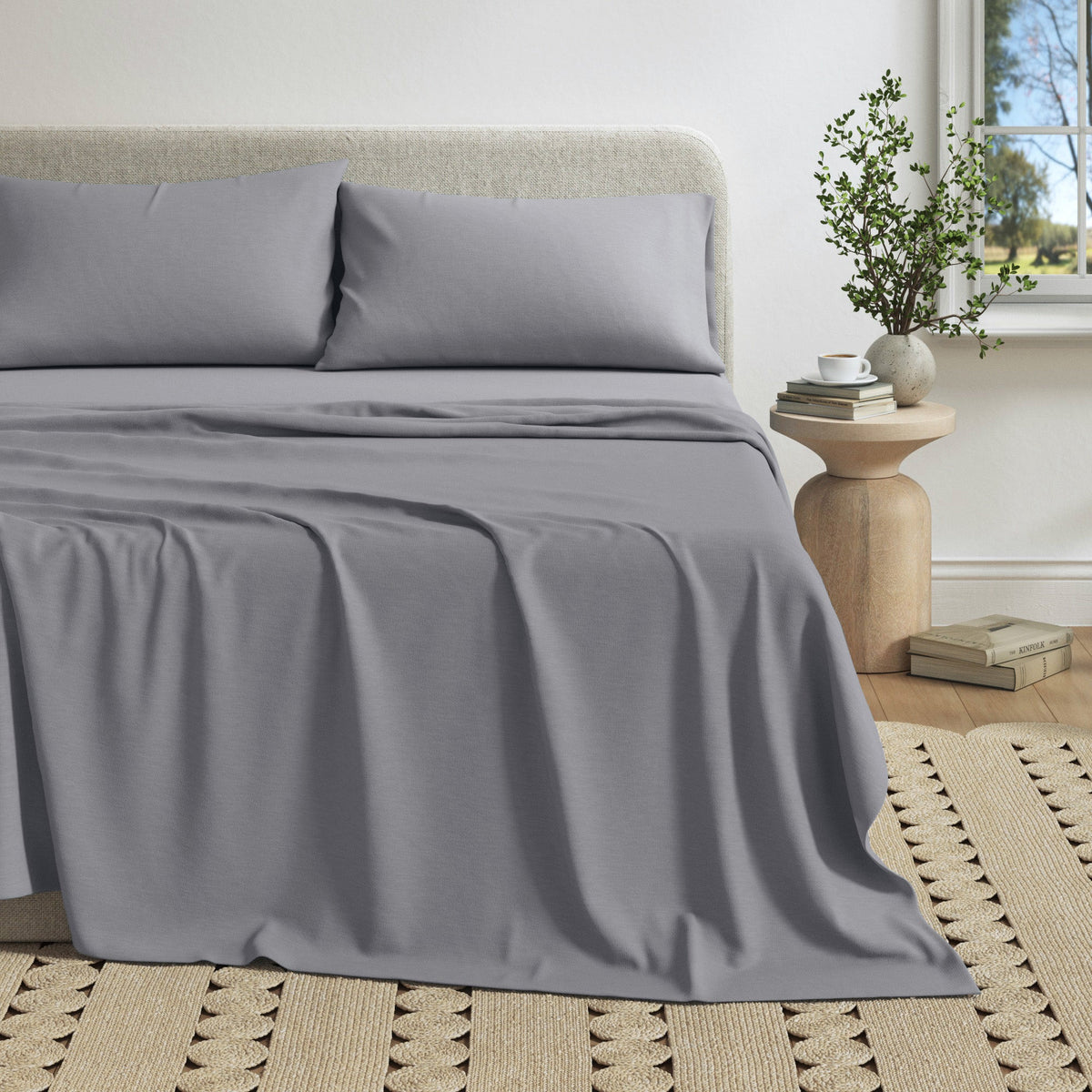 Carmen Heathered Jersey Knit Sheet Set
