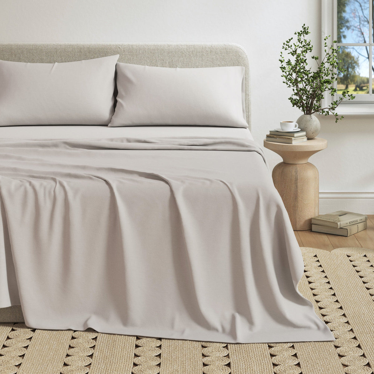 Carmen Heathered Jersey Knit Sheet Set