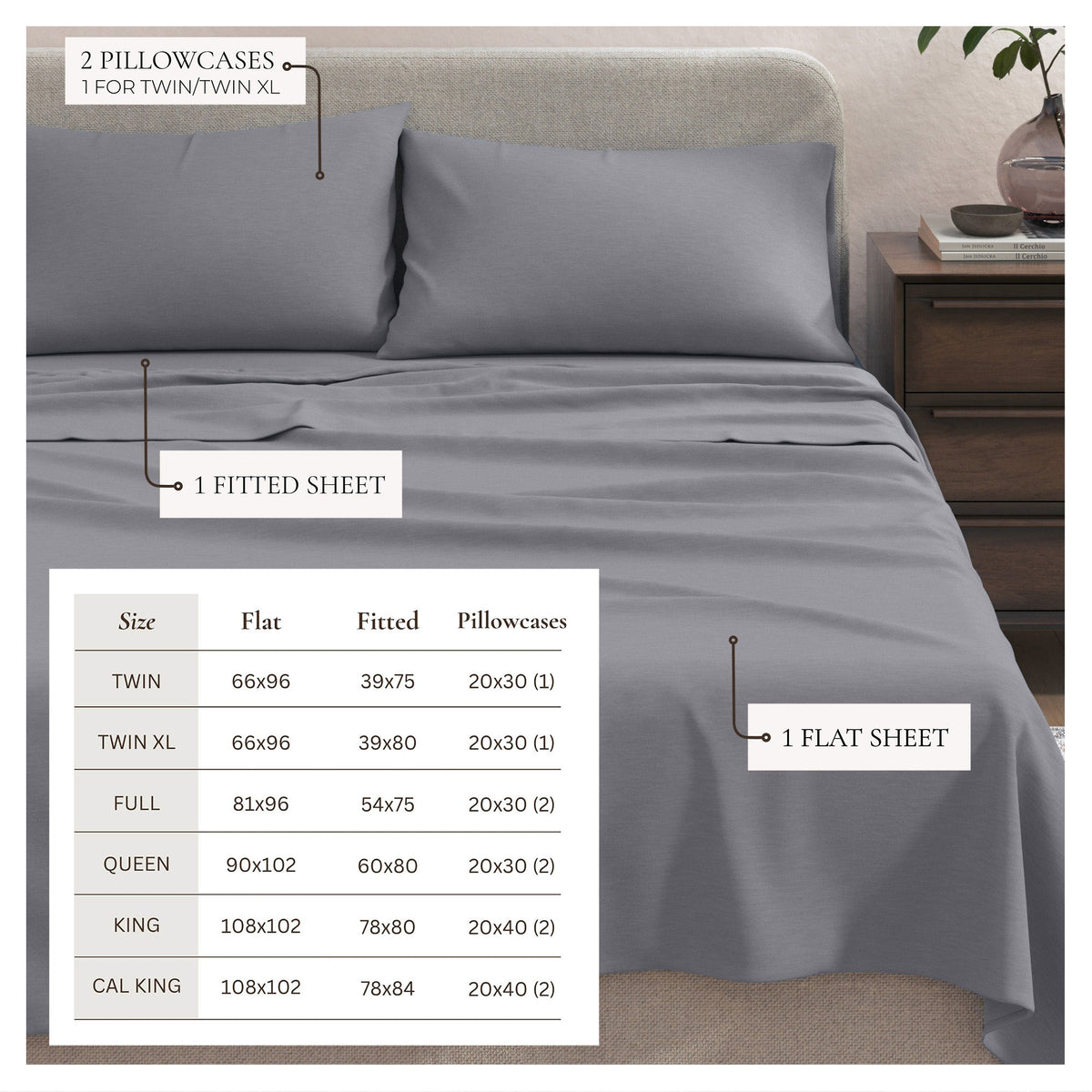 Carmen Heathered Jersey Knit Sheet Set