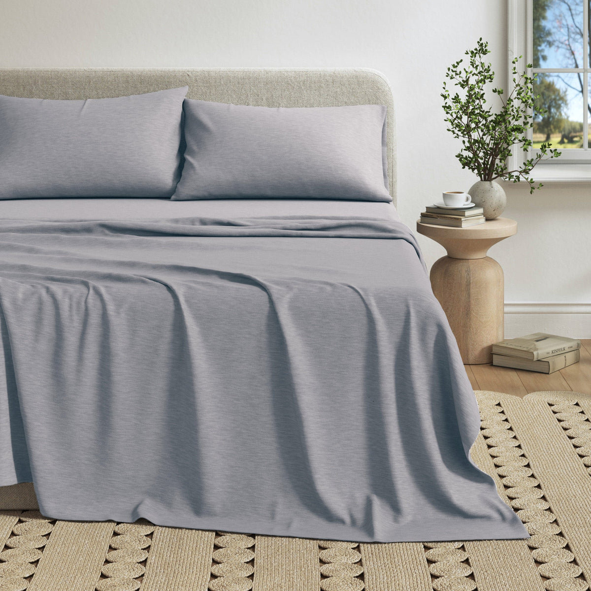 Carmen Heathered Jersey Knit Sheet Set